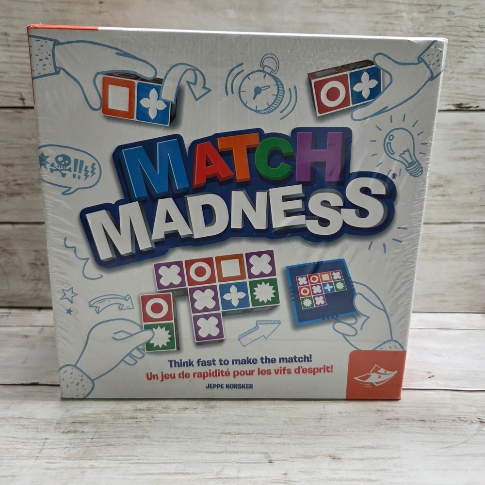 FoxMind Match Madness Board Game Pattern Matching Puzzle NIB